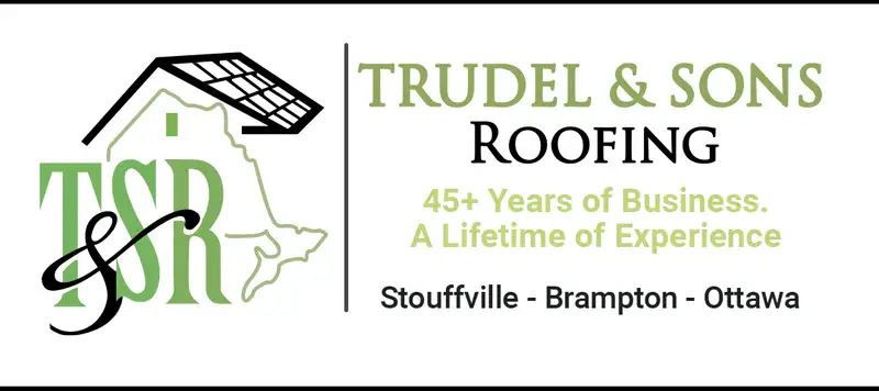 Trudel & Sons Roofing crew on a commercial flat roof